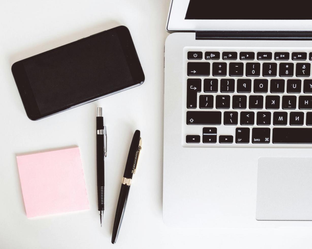 Financial analysis workspace with research materials